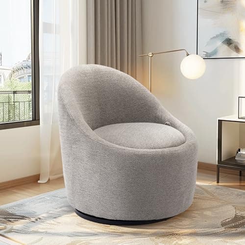 Beige Accent Chair Set of 2 with Hidden Storage