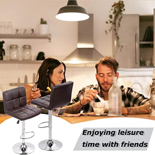 BestOffice Set of 2 Counter Height Swivel Bar Stools for Home Bar
