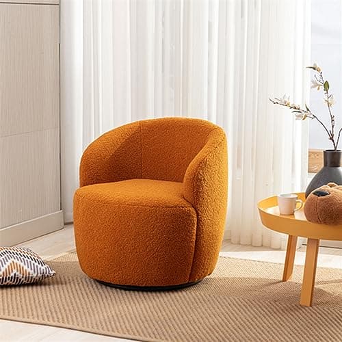 Modern Blue Velvet Swivel Accent Chair for Living Room