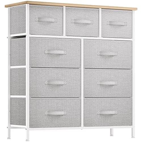 YITAHOME Tall Dresser with 8 Drawers & Fabric Bins for Bedroom & Closet