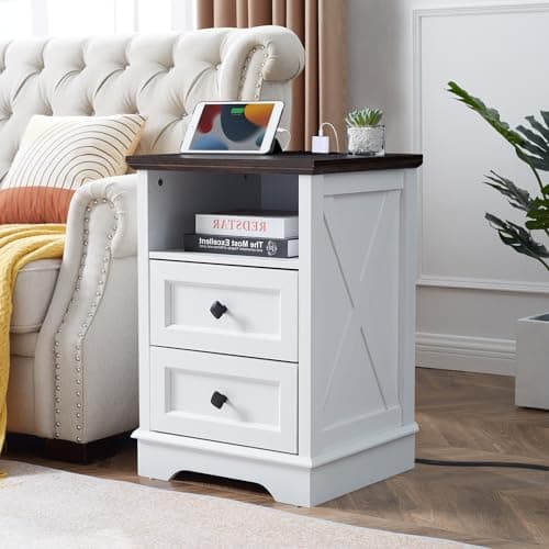 LDTTCUK 6-Drawer Farmhouse Dresser for Bedroom and Living Spaces, 48-Inch Tall, Black
