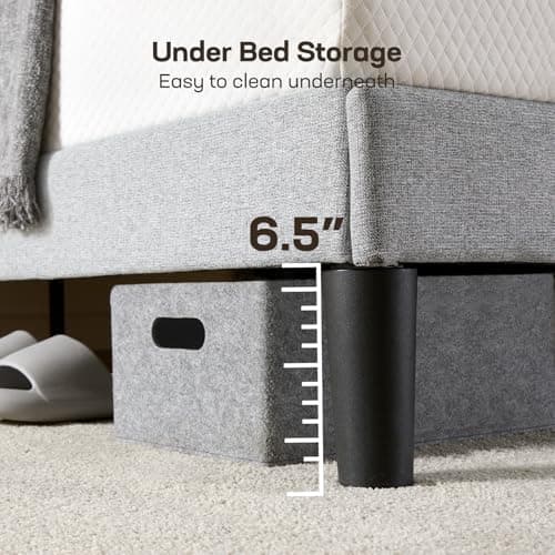 Marsail Queen Platform Bed, 1000 lbs Capacity, Storage, Easy Assembly