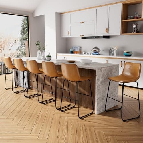 Waleaf Whisky 26" Counter Height Bar Stool Set (2pcs)