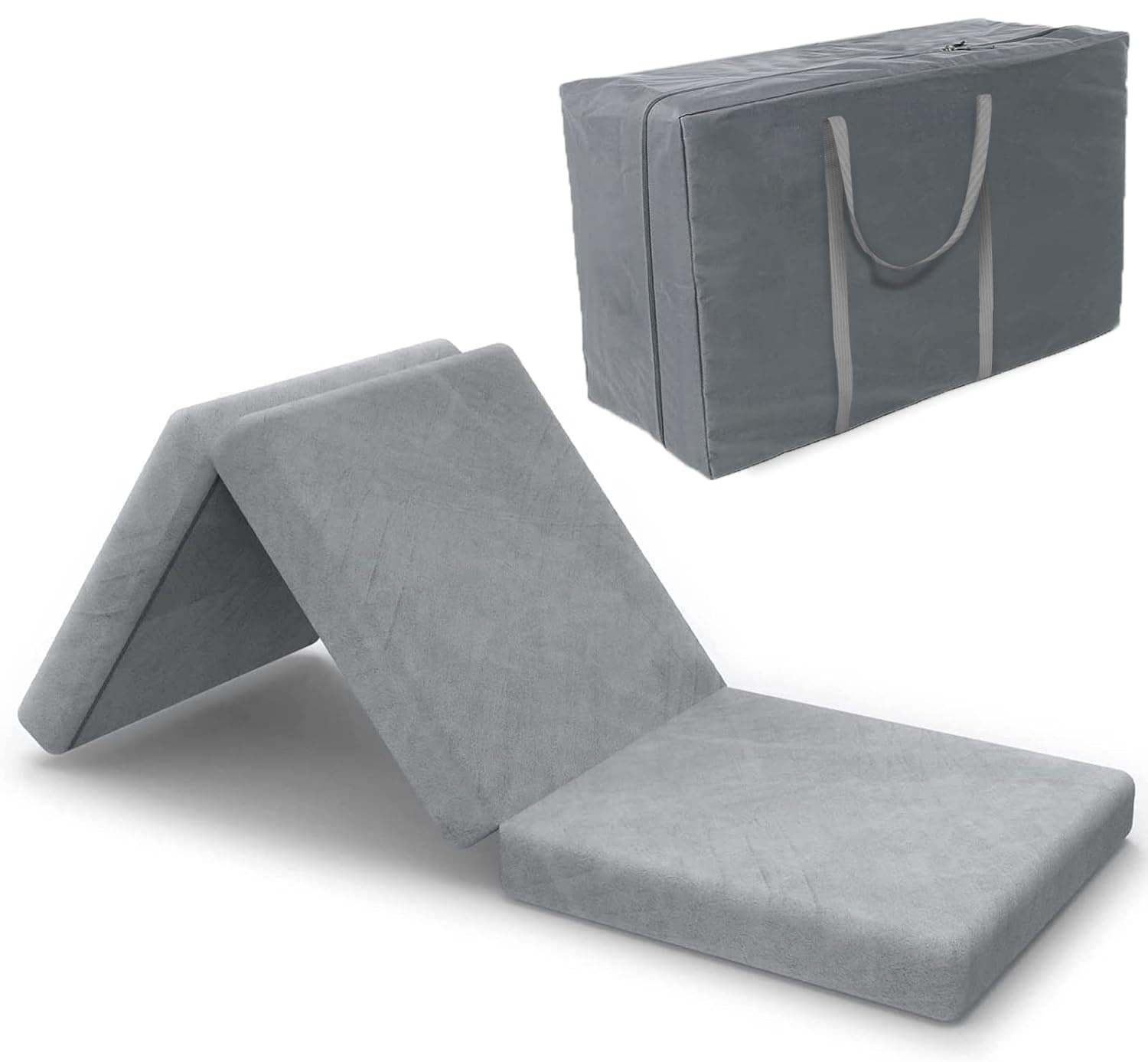SINWEEK CertiPUR-US Certified 4" Tri-Fold Mattress Foam Topper 25x75