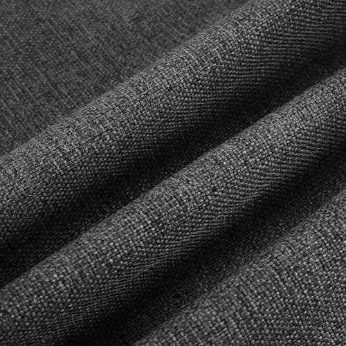 iPormis Dark Grey Button Tufted Queen Upholstered Bed Frame, Velvet Support Legs