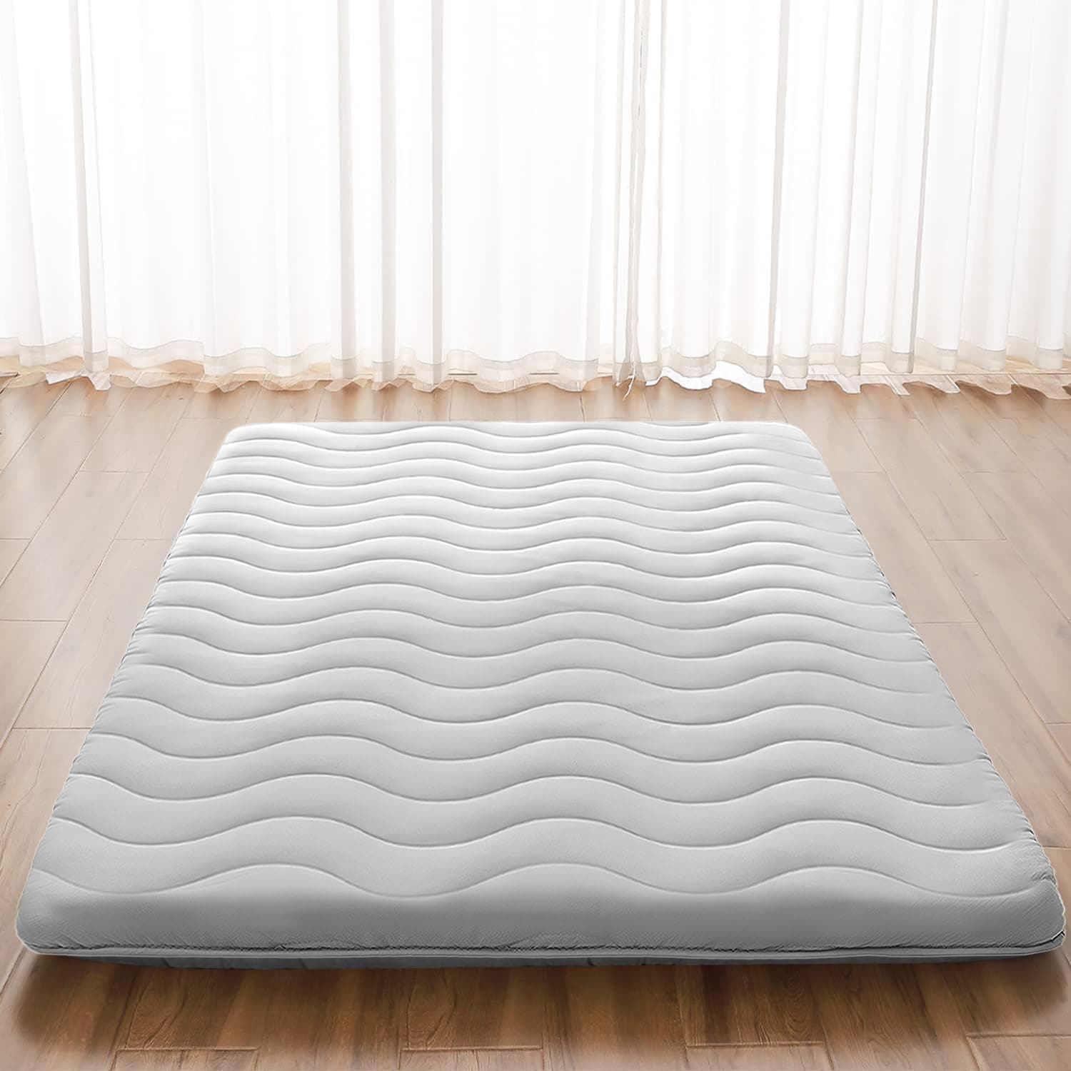 Japanese High Density 4" Comfort Foam Mattress, Foldable Tatami Mat for Kids, Ideal Sleeping Pad