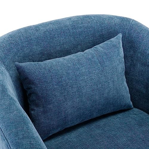 Modern Blue Swivel Accent Chair for Living Room or Bedroom