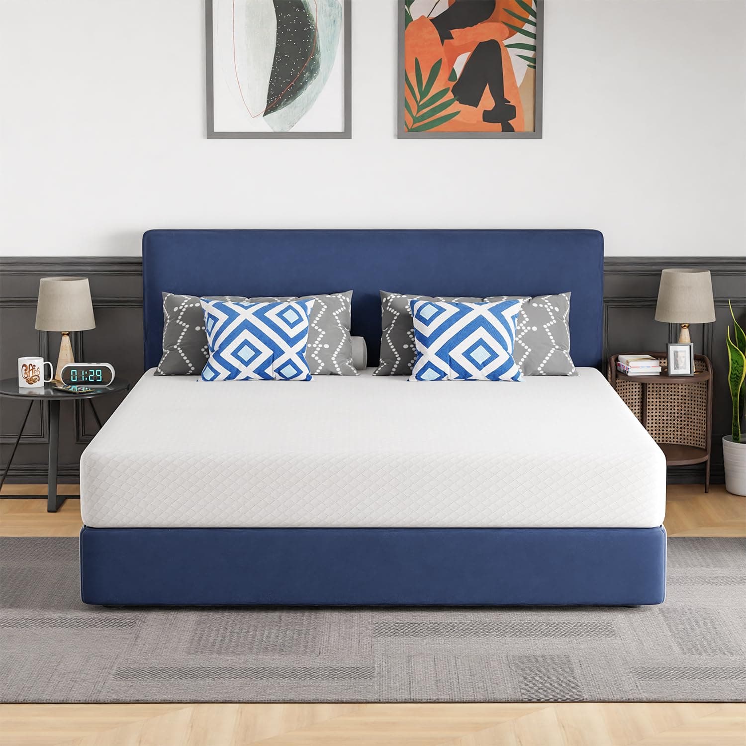 CertiPUR-US Certified FDW 10 Inch Gel Memory Foam Mattress - Medium Firm