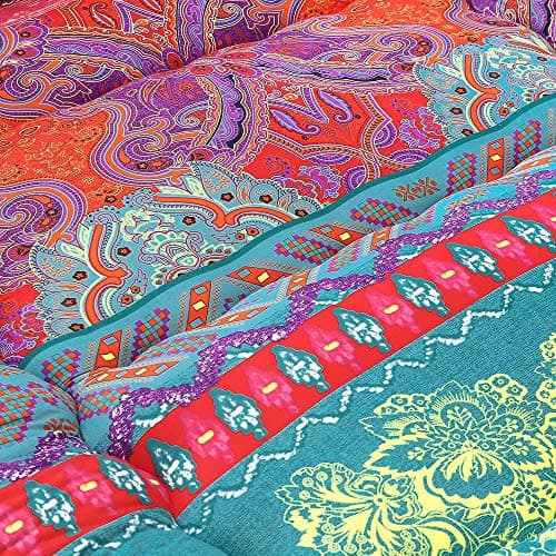 MAXYOYO Boho Floral Japanese Futon Mattress Full Size Folding Camping Sleeping Pad