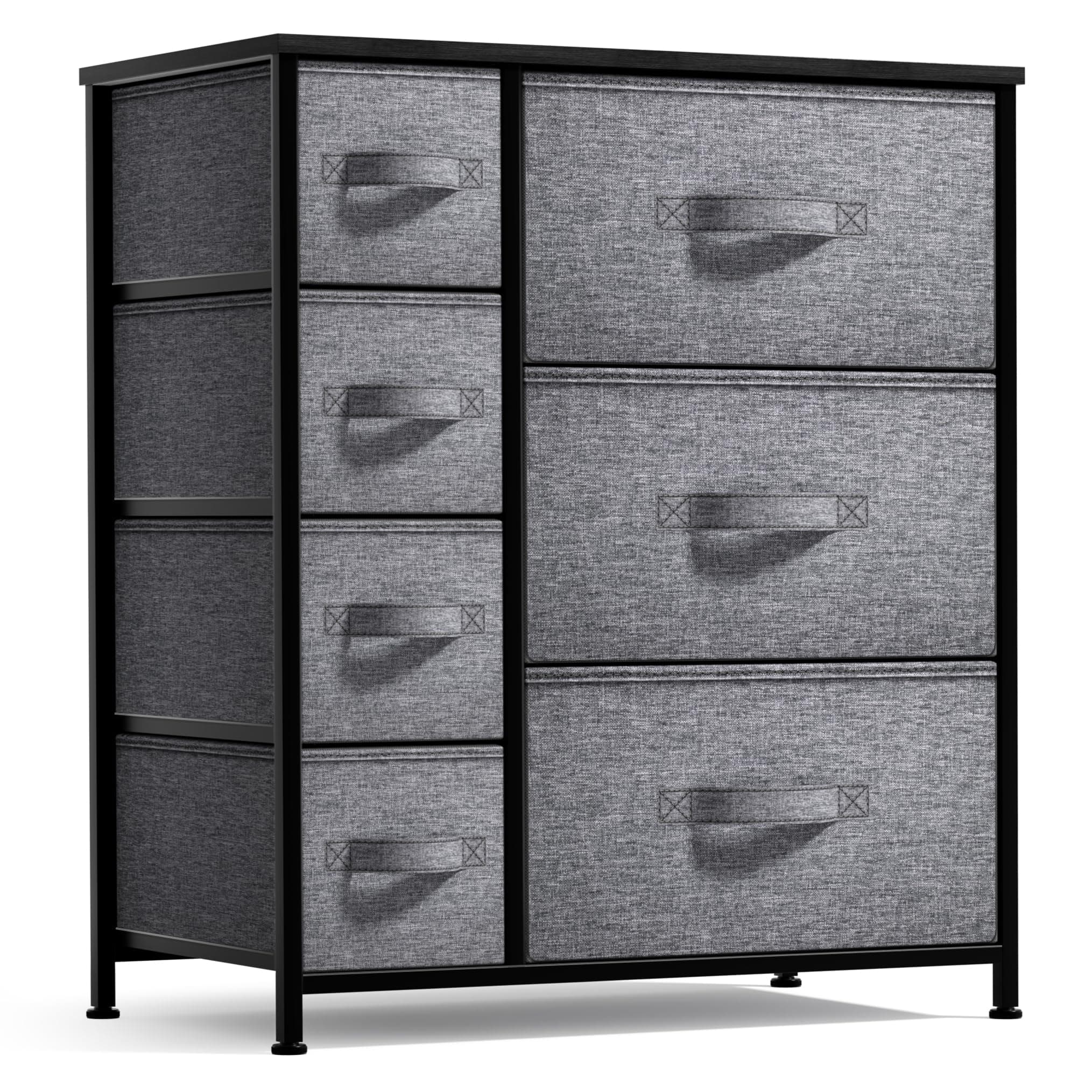 Sorbus 7-Drawer Dresser with Steel Frame & Wood Top