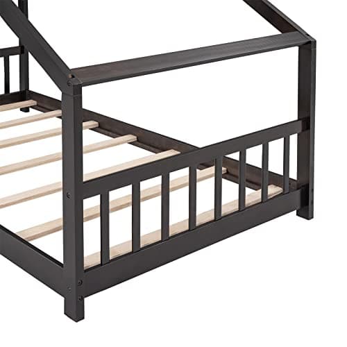 Wood House Bed for Girls Boys